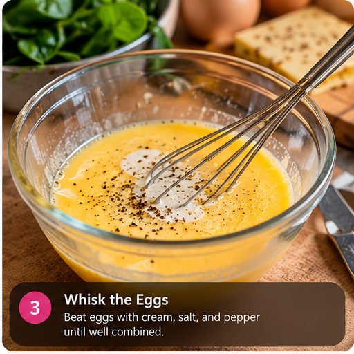 Whisk eggs